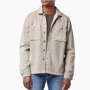 Joes jeans men’s oat milk wade cotton twill overshirt